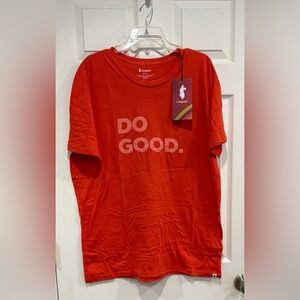 Cotopaxi Men's XXL Do Good Organic T-Shirt Canyon Orange Tee NWT Cotton Blend